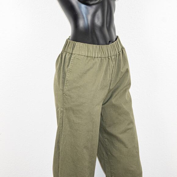 ANINE BING Women's High Rise Khaki Koa Trousers Wide Leg size Medium - Picture 13 of 14